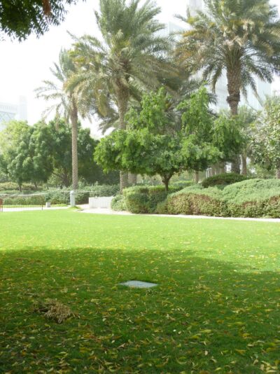 Automatische Beregung für den Park in Dubai, eingebaut in TERRA-GRID E 35