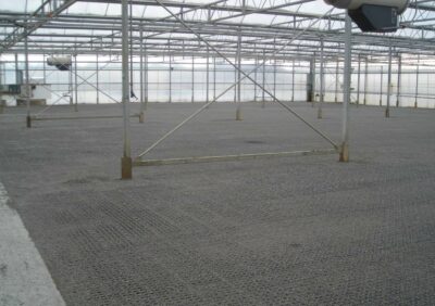 Ground reinforcement for greenhouses from novus-HM