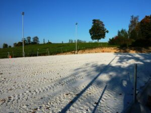 Ready paved riding arena with paddock grids from novus:HM