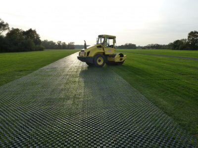 Runway paved on grass with TERRA-GRID E 35